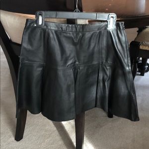 Joie lamb leather skirt